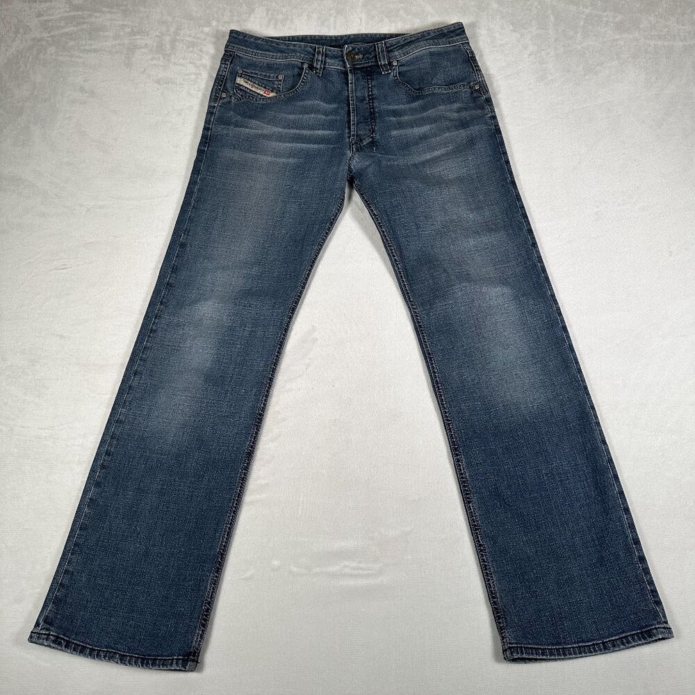 VTG Diesel Jeans Men Size 32 W34 L30 Rolan Y2K 2005 Made in Italy Button Fly EUC